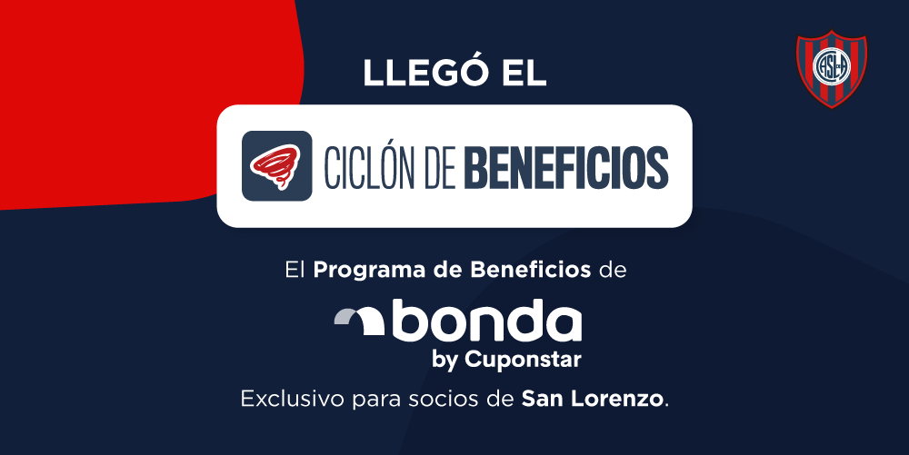 ¡San Lorenzo y Bonda lanzan un Ciclón de Beneficios!